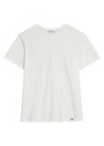 Bawełniany T-shirt męski w kolorze białym TSHMT-0149-0B(W26)