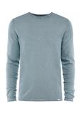 Bawełniany sweter męski w kolorze szaroniebieskim SWEMT-0100-95(W25)