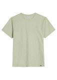 Bawełniany T-shirt męski w kolorze szałwiowym TSHMT-0149-8F(W26)