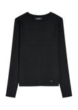 Prążkowany longsleeve damski LSLDT-0028-99(W26)