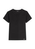 Czarny bawełniany t-shirt damski TSHDT-0144-99(Z26)