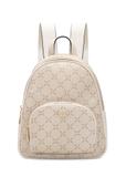 Kremowy plecak damski z monogramem TOREC-1026-0P(W26)