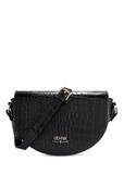 Czarna półokrągła listonoszka damska croco TOREC-1184-9G(W26)
