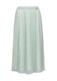 Spódnica plisowana midi w kwiaty SPCDT-0110-15(W25)