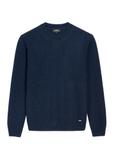Granatowy sweter męski z wełną SWEMT-0173-7E(Z26)