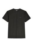Czarny t-shirt męski z bawełny merceryzowanej TSHMT-0156-99(Z26)
