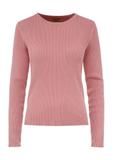 Prążkowany longsleeve damski LSLDT-0028-32(Z24)
