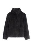 Czarne futerko damskie FUTDP-0021B-99(Z25)