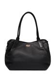 Skórzana torebka shopper w kolorze czarnym TORES-1360-9I(Z26)