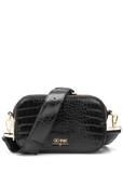 Czarna mała torebka damska croco TOREC-1172-9G(W26)