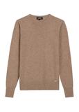 Wełniany sweter w kolorze camelu SWEDT-0267-1D(Z26)