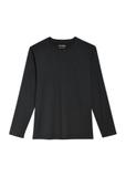 Czarny longsleeve męski LSLMT-0008-99(Z25)