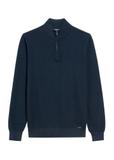Granatowy sweter męski z suwakiem SWEMT-0167-68(Z25)