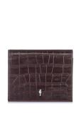 Mały brązowy portfel damski croco PORES-0846-89(W23)