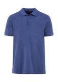 Granatowa koszulka polo męska POLMT-0078-69(W25)