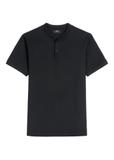 Czarna męska koszulka polo POLMT-0095-99(W26)