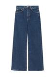 Granatowe jeansowe spodnie damskie JEADT-0013-7E(Z26)