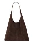 Brązowa zamszowa torebka shopper TORES-1403-1H(Z26)