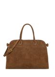 Koniakowa skórzana torebka damska typu shopper TORES-1412-1F(Z26)