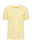 Żółty bawełniany t-shirt męski TSHMT-0121-21(W25)