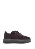Zamszowe buty damskie w kolorze ciemnobrązowym BUTYD-1284-1I(Z26)