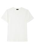 Biały bawełniany T-shirt męski TSHMT-0088-0B(W26)