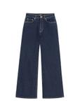 Granatowe jeansowe spodnie damskie JEADT-0013-7E(Z26)