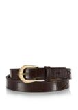 Brązowy skórzany pasek croco damski PASDS-0303-89(W24)