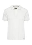 Biała koszulka polo z bawełny POLMT-0077-12(W25)