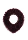 Bordowy szalik z naturalnego futra SZADF-0034-4D(Z26)