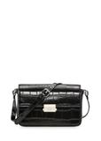 Elegancka czarna torebka damska croco TOREC-1251-9G(Z26)