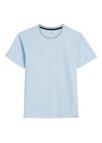 Jasnoniebieski T-shirt męski z bawełny TSHMT-0150-7A(W26)