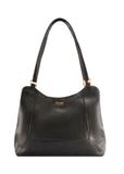 Czarna skórzana torebka shopper damska TORES-1264-9I(W26)