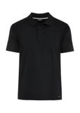 Bawełniana czarna koszulka polo POLMT-0076-99(W25)