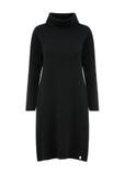 Czarna sukienka z golfem SUKDT-0206-99(Z25)