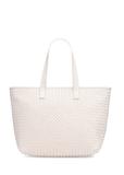 Skórzana kremowa torebka shopper damska TORES-1107-12(W25)