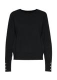 Czarny sweter damski SWEDT-0211-99(Z25)
