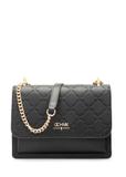 Czarna torebka damska z monogramem TOREC-1155-99(W26)
