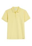 Żółta koszulka polo męska POLMT-0089-2B(W26)