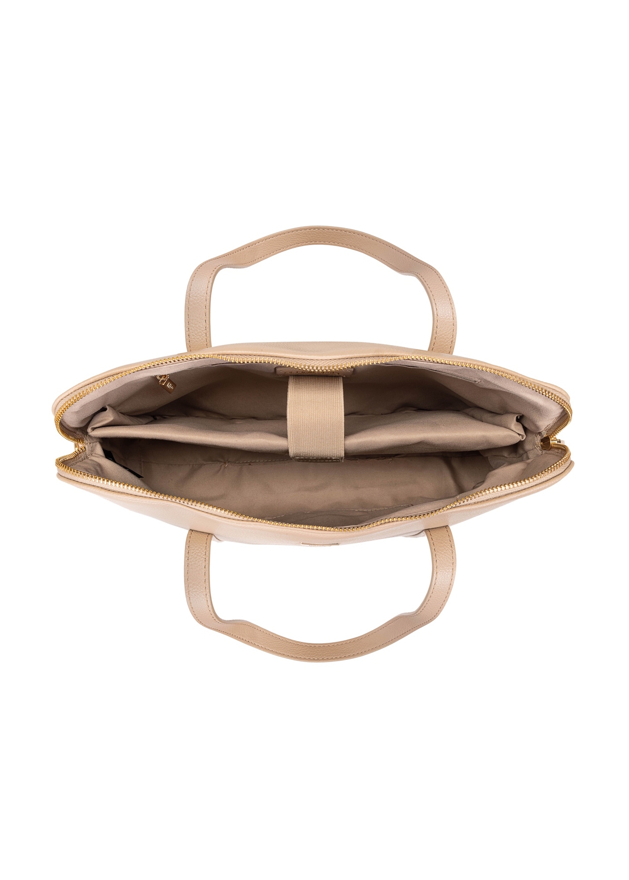 Beżowa elegancka torba damska TOREC-1017-81(W25)-05