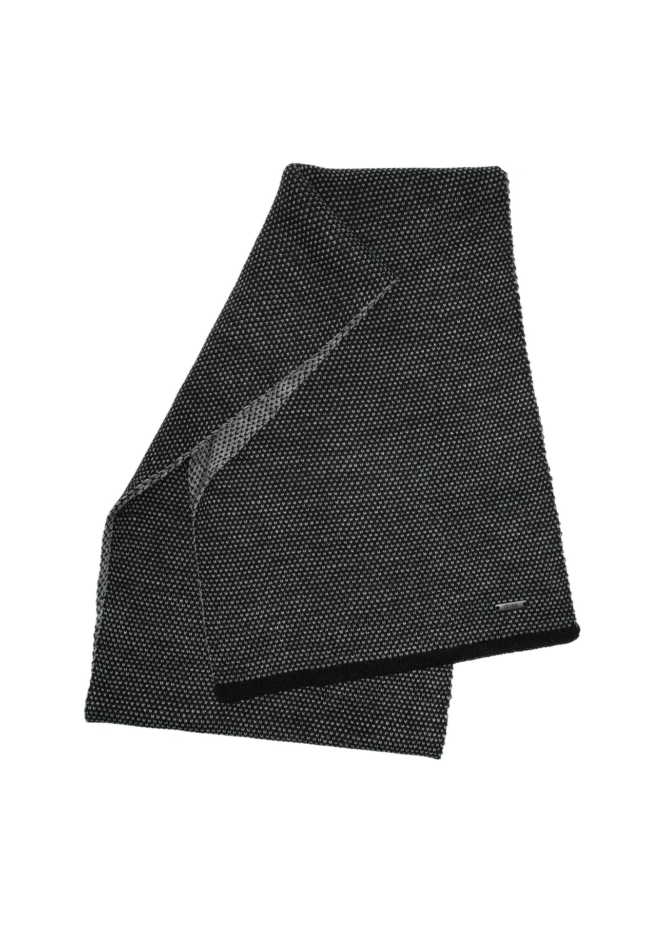 Czarny zestaw męski z czapką i szalikiem ZESTM-0006-98(Z25)