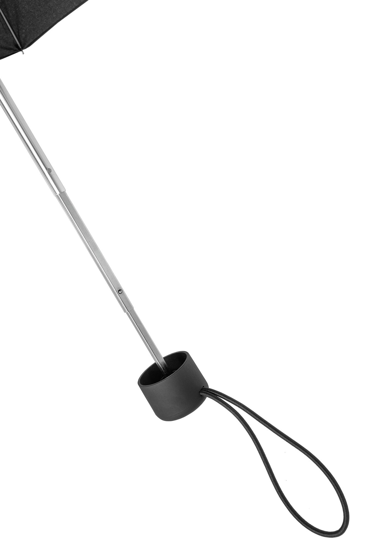 Składany mały parasol damski w kolorze czarnym PARSD-0036-99(W24)-03