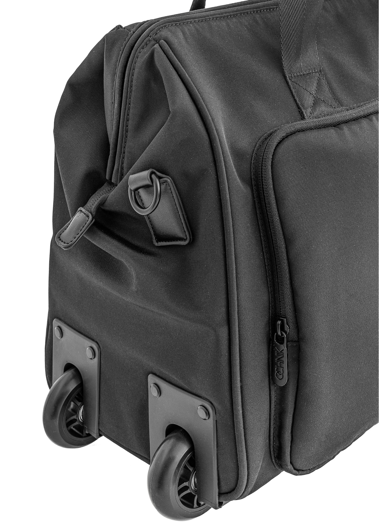 Czarna torba podróżna na kółkach TORMN-0347-99(W25)-10