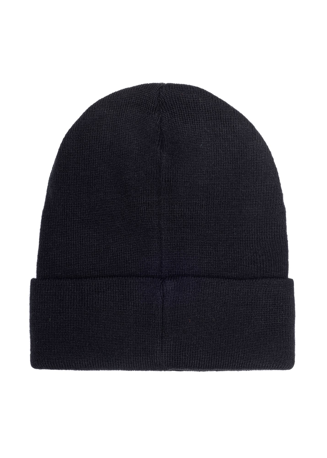 Czarna czapka damska z monogramem CZADT-0079A-99(Z25)