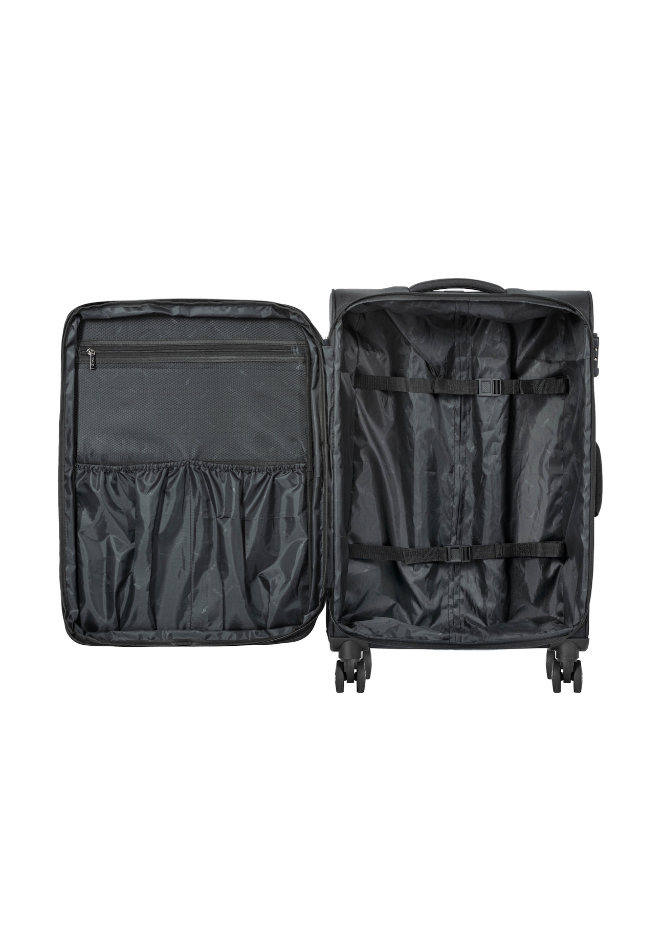 Komplet walizek na kółkach 19"/24"/28" WALNY-0048-99(W26), widok produktu w środku na białym tle.