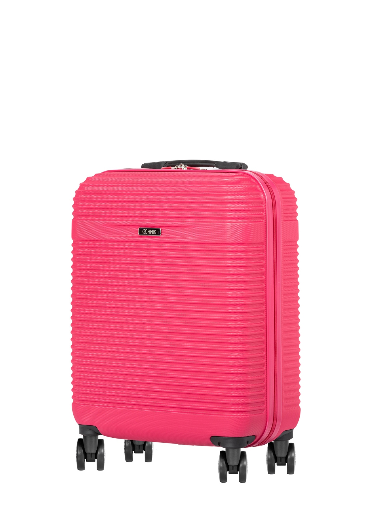 Walizka mała na kółkach WALAB-0040-5E-19(W26), widok produktu skosem na białym tle.