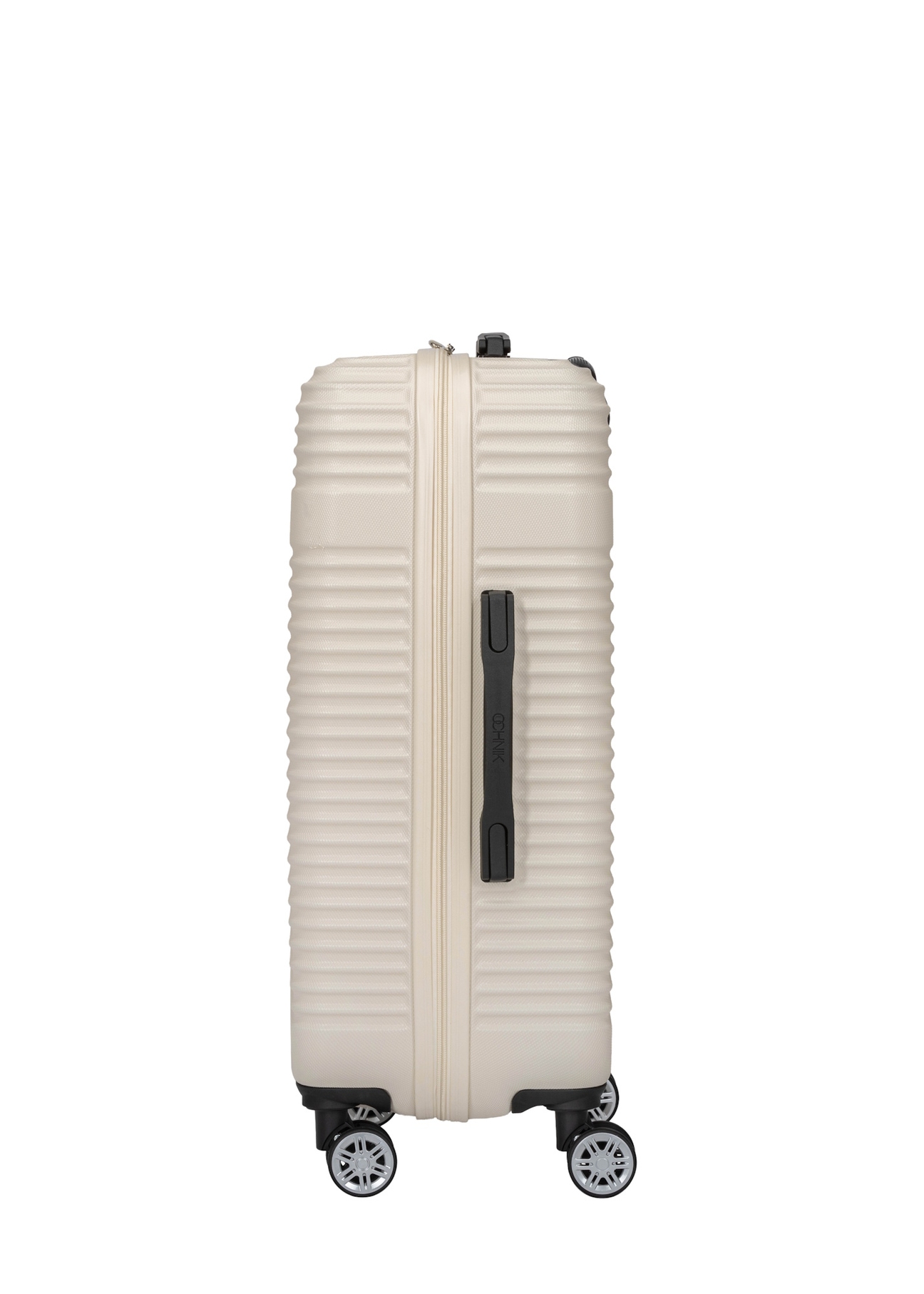 Walizka średnia na kółkach WALAB-0040-0C-24(W26), widok produktu z boku na białym tle.