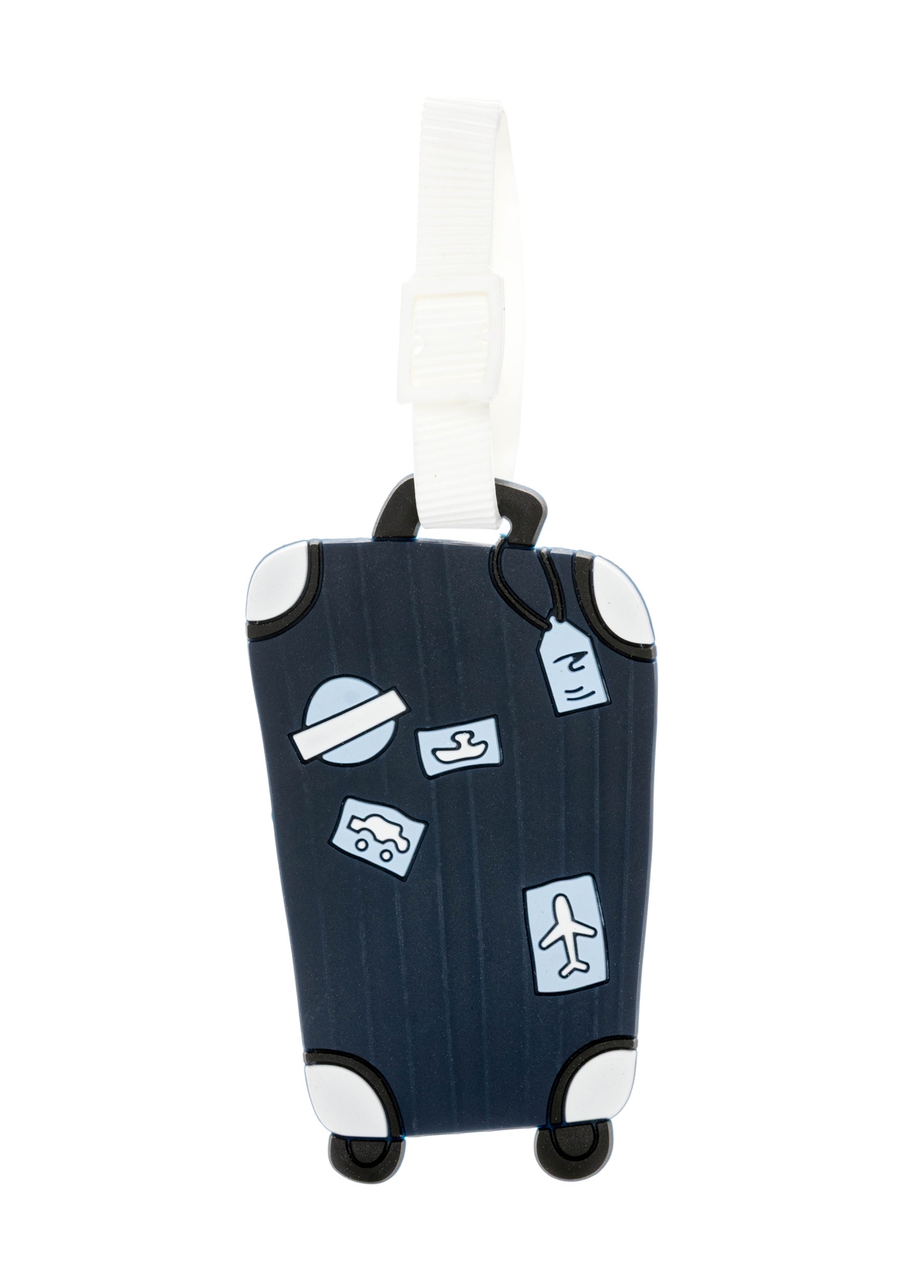 Identyfikator do bagażu AW-012-0012-7D(W26), widok produktu z przodu na białym tle.