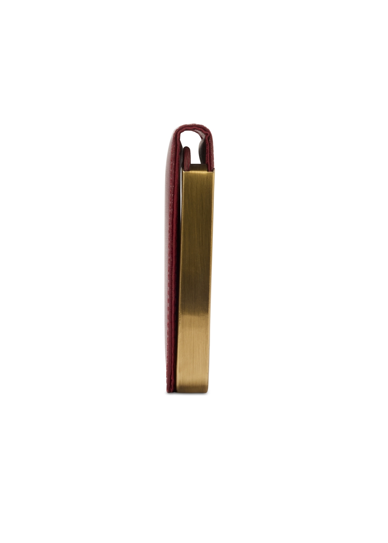 Skórzane bordowe etui na wizytówki PL-101-41(KS)
