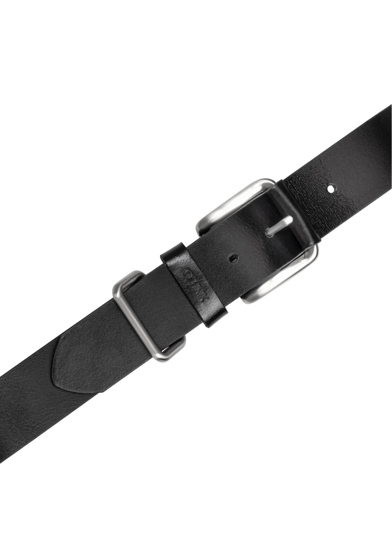 Czarny skórzany pasek męski PASMS-0241-99(Z26)
